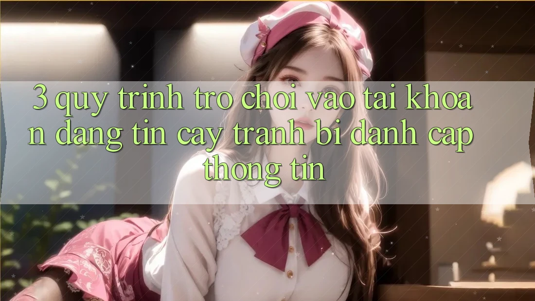 3. Quy Trình “Trò chơi Vào tài khoản” Đáng tin cậy - Tránh Bị Đánh Cắp Thông Tin