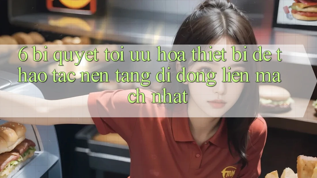 6. Bí quyết Tối Ưu Hóa Thiết Bị Để Thao tác Nền tảng di động Liền mạch Nhất