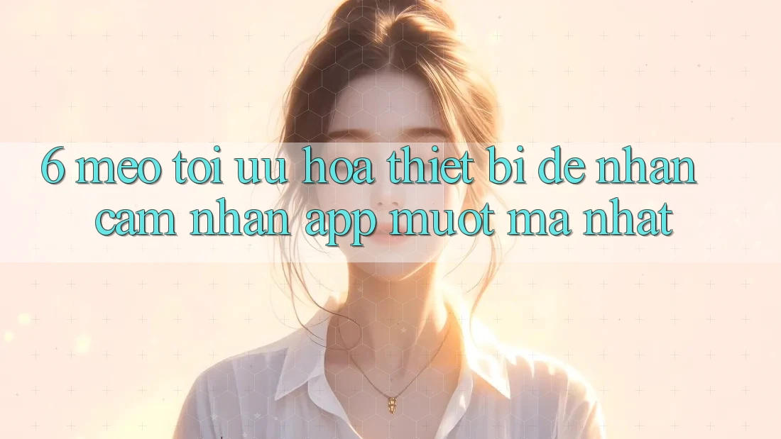 6. Mẹo Tối Ưu Hóa Thiết Bị Để Nhận cảm nhận App Mượt Mà Nhất