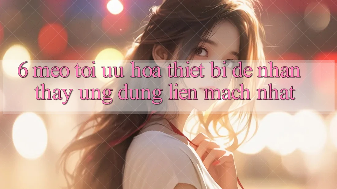 6. Mẹo Tối Ưu Hóa Thiết Bị Để Nhận thấy Ứng dụng Liền mạch Nhất