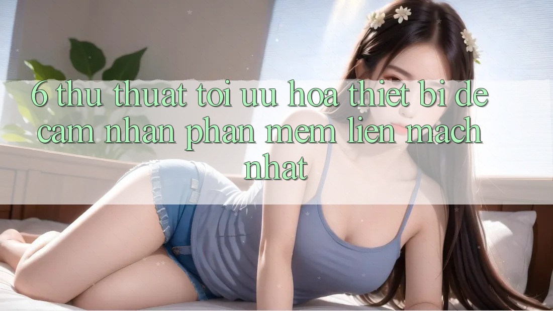 6. Thủ thuật Tối Ưu Hóa Thiết Bị Để Cảm nhận Phần mềm Liền mạch Nhất