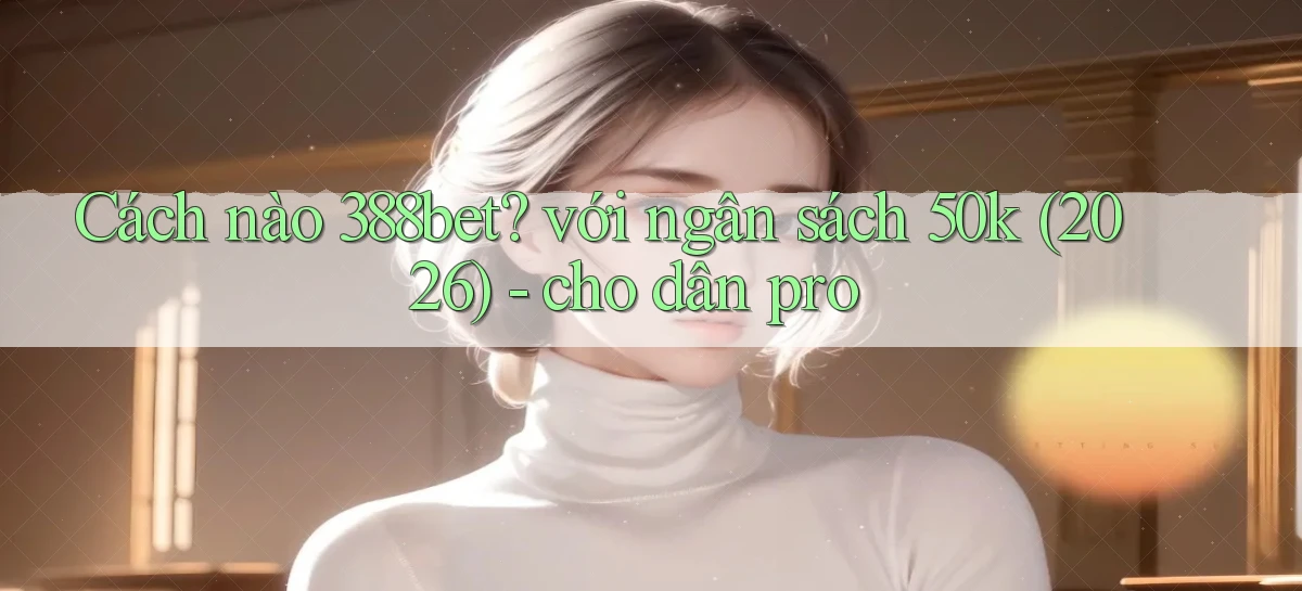 Cách nào 388bet với ngân sách 50k (2026)   cho dân pro