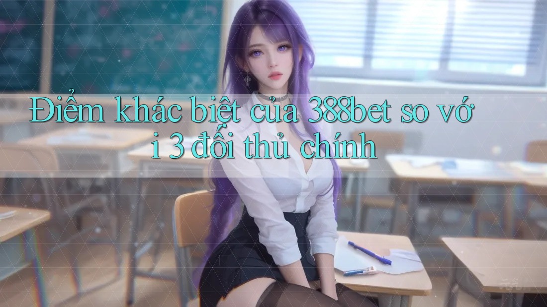 Điểm khác biệt của 388bet so với 3 đối thủ chính