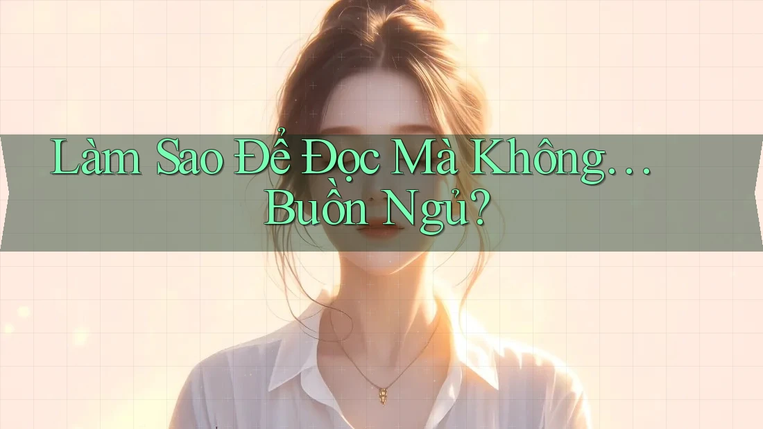 Làm Sao Để Đọc Mà Không… Buồn Ngủ?