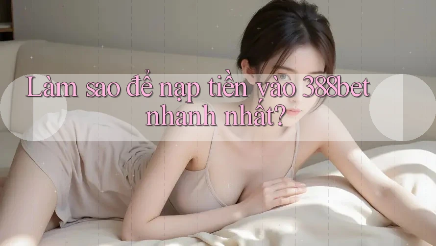 Làm sao để nạp tiền vào 388bet nhanh nhất?