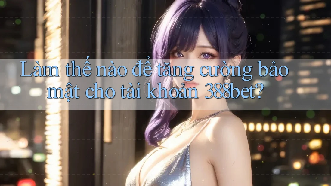 Làm thế nào để tăng cường bảo mật cho tài khoản 388bet?