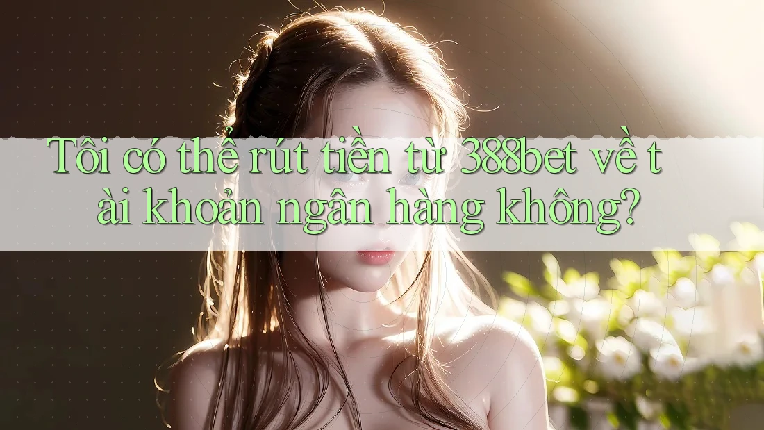 Tôi có thể rút tiền từ 388bet về tài khoản ngân hàng không?